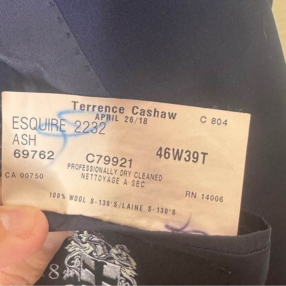 Coppley 1883 Blazer Men’s 46W36T Blue  Loro Piana Super 130 2 Button Sport Coat - Picture 8 of 9